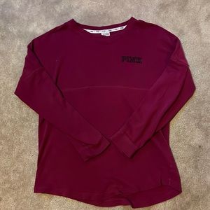 Maroon PINK Long Sleeve